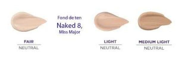 Fond de ten lichid Nakedd 8 Miss Major cu SPF 20